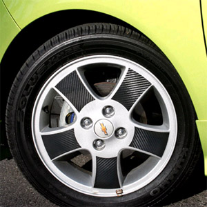 [ Spark auto parts ] 15 inch wheel carbon sticker Made in Korea